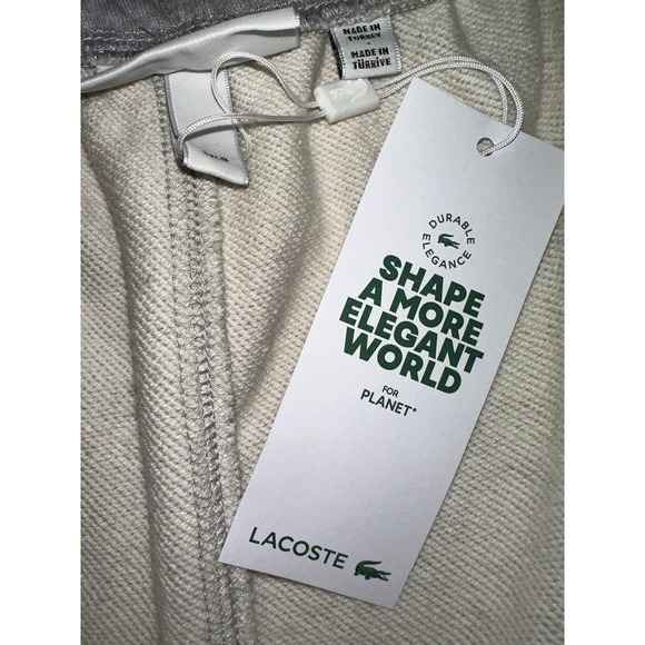 Lacoste Mens 4XLB Gray Fleece Sweatpants Blue Anniversary Gator 11R NWT - Picture 6 of 8